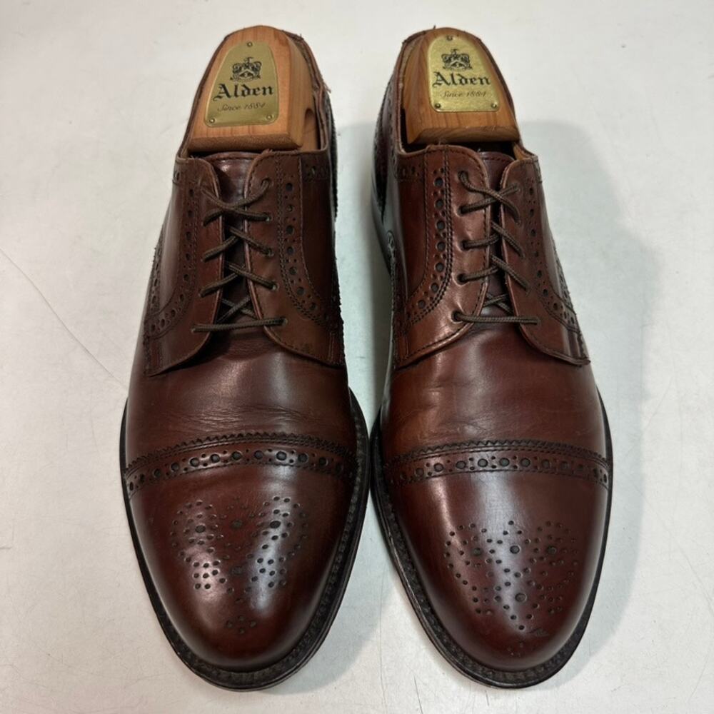 VGUC Rancourt & Co. x Cole Haan Oxford Wingtip Cap Toe Made in Maine USA 8.5 - Picture 1 of 13